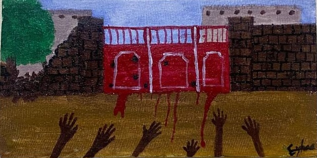 إحدى لوحات مجموعة نوستالجيا_معرض القاهرة